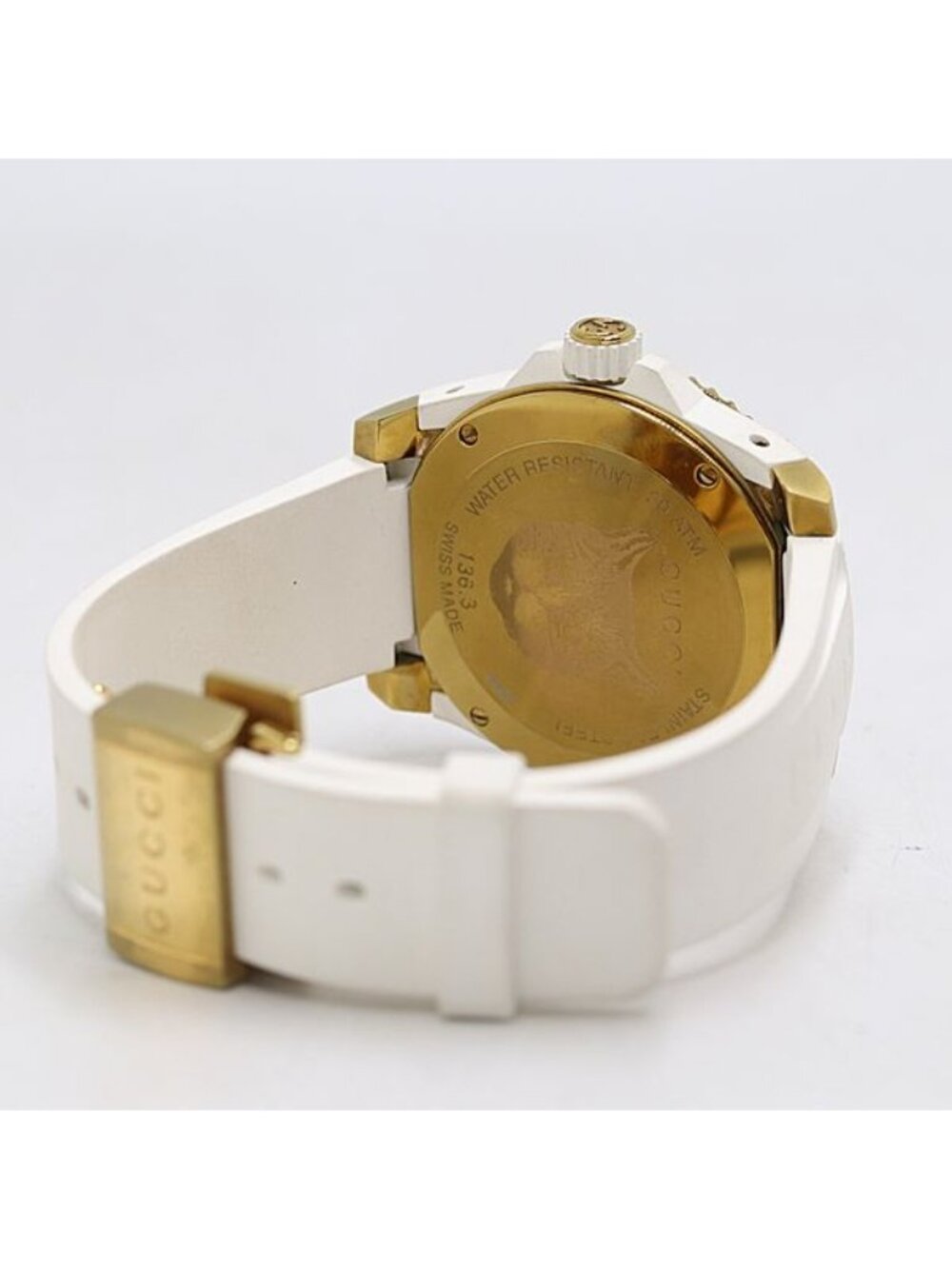 Gucci Dive Mystic Cat 136.3 Quartz White Gold Dial - Picture 4 of 5